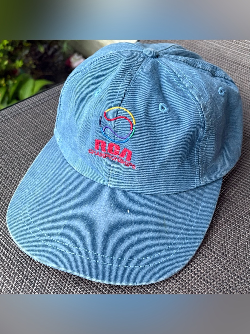 Vintage 90’s RCA Championships Tennis Indianapolis Blue SnapBack Hat OSFA EUC